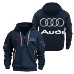 Exclusive Logo Hoodie Half Zipper For Luxury Car Enthusiasts, Gift For Luxury Car Fans CAR200 - Navy