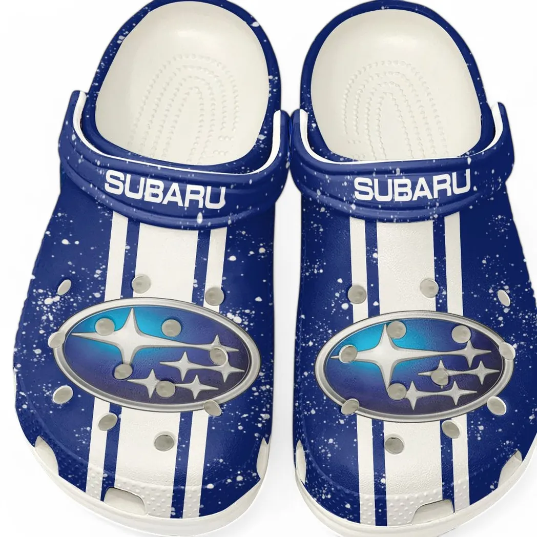 Automotive Theme Adventure Utility Vehicle Clog with Full Print Design, Stylish Everyday Comfort for Car Lovers CAR620 - White