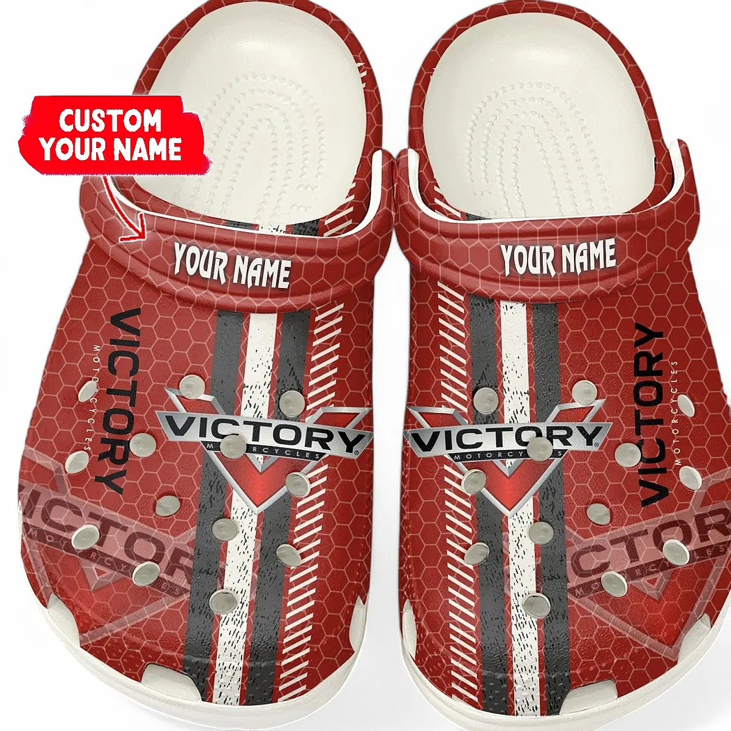 Automotive Theme American V-Twin Clog with Full Print Design, Stylish Everyday Comfort for Car Enthusiasts CAR820 - White