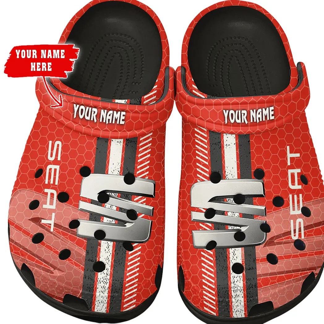 Automotive Theme City Cruiser Clog with Full Print Design, Stylish Everyday Comfort for Car Enthusiasts CAR820 - Black