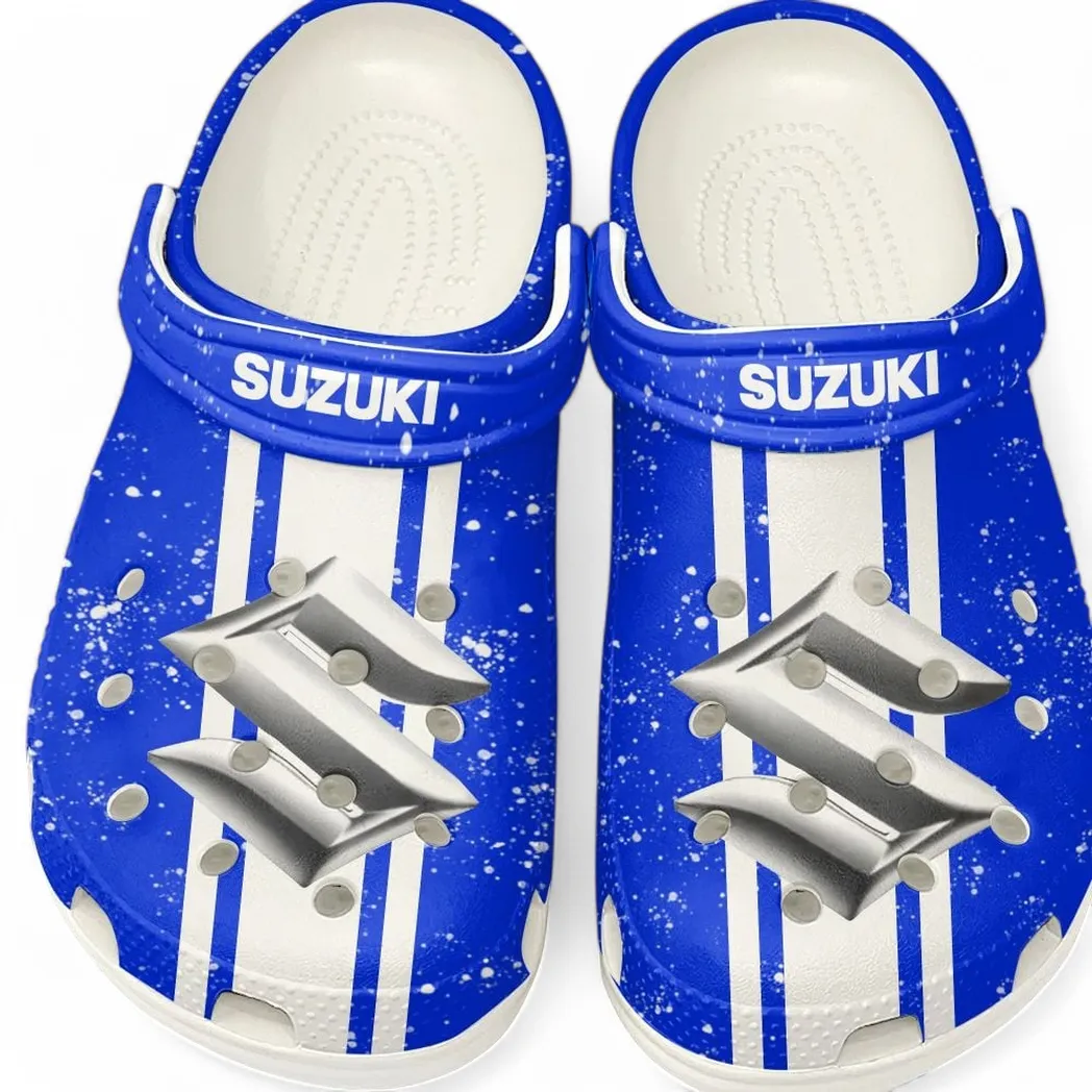 Automotive Theme Compact Car Clog with Full Print Design, Stylish Everyday Comfort for Car Enthusiasts CAR620 - White