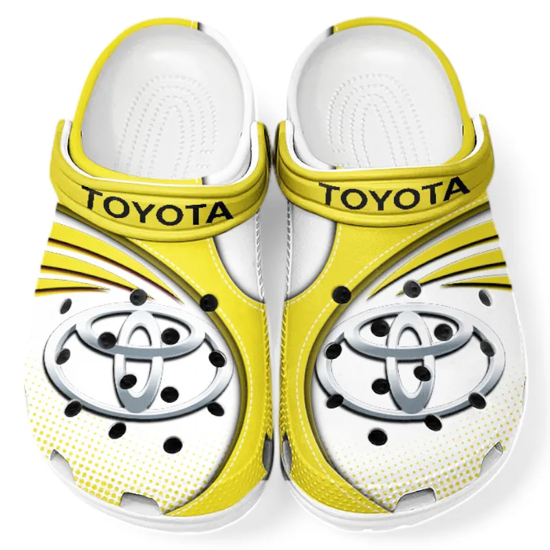 Automotive Theme Crossover SUV Clog with Full Print Design, Stylish Everyday Comfort for Car Enthusiasts CAR181 - Yellow