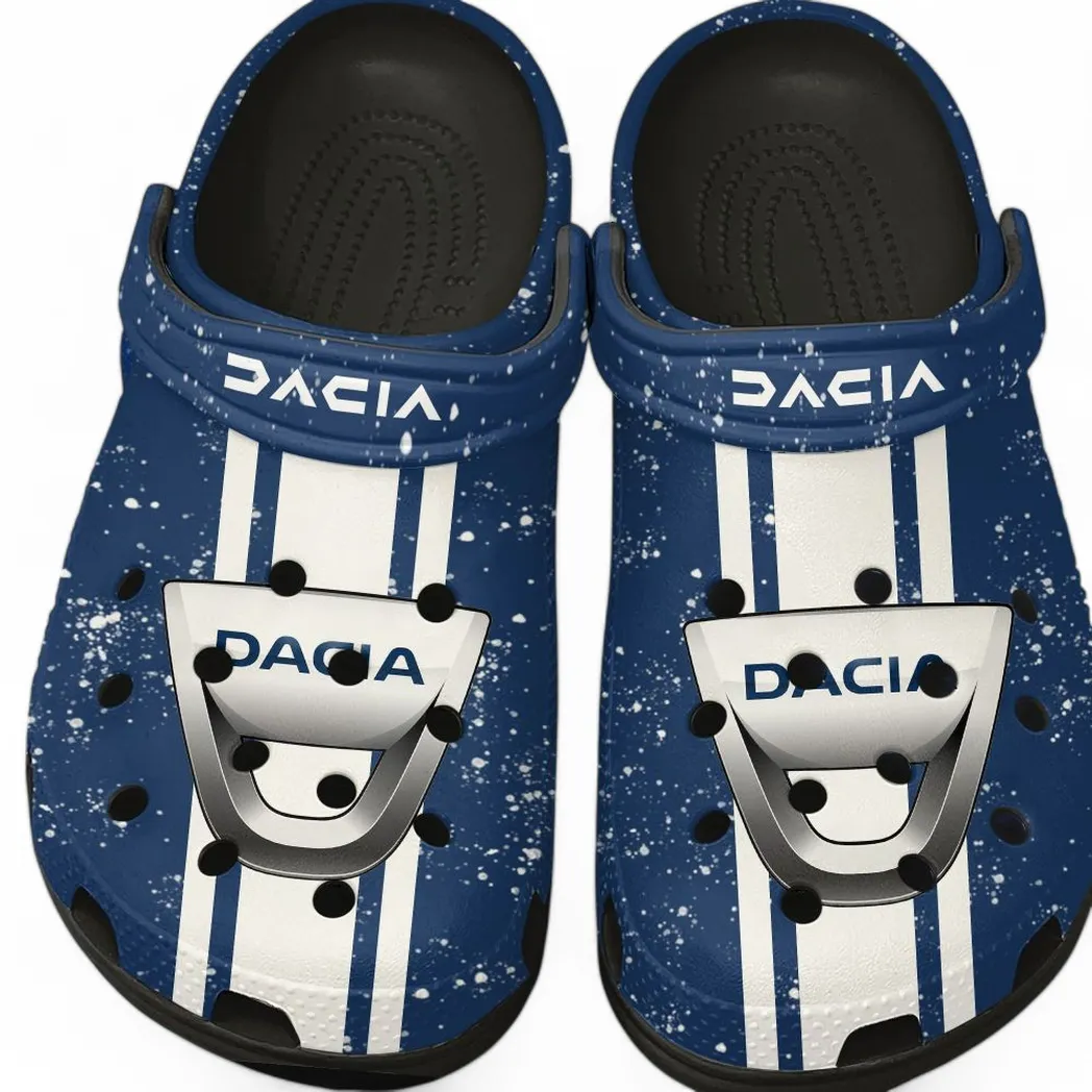 Automotive Theme Eastern European Car Clog with Full Print Design, Stylish Everyday Comfort for Car Enthusiasts CAR620 - Black