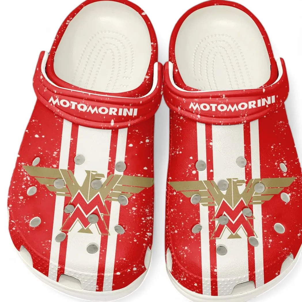 Automotive Theme European Motorbike Clog with Full Print Design, Stylish Everyday Comfort for Car Enthusiasts CAR620 - White