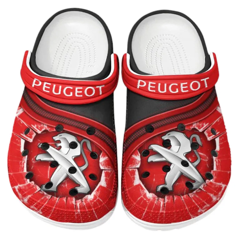 Automotive Theme Everyday Driver Clog with Full Print Design, Stylish Everyday Comfort for Car Enthusiasts CAR188 - Red