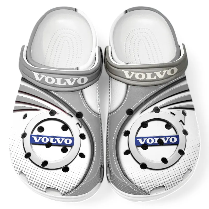 Automotive Theme Executive Auto Clog with Full Print Design, Stylish Everyday Comfort for Car Enthusiasts CAR181 - Gray