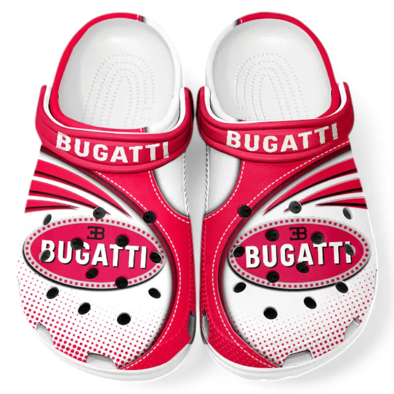 Automotive Theme High-Performance Supercar Clog with Full Print Design, Stylish Everyday Comfort for Car Enthusiasts CAR181 - Red