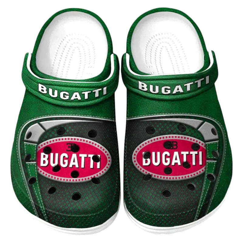 Automotive Theme High-Performance Supercar Clog with Full Print Design, Stylish Everyday Comfort for Car Lovers CAR177 - Green