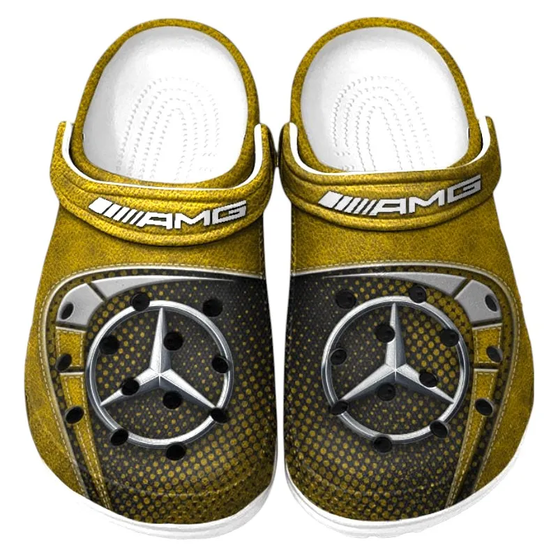 Automotive Theme High-Power Coupe Clog with Full Print Design, Stylish Everyday Comfort for Car Enthusiasts CAR177 - Yellow