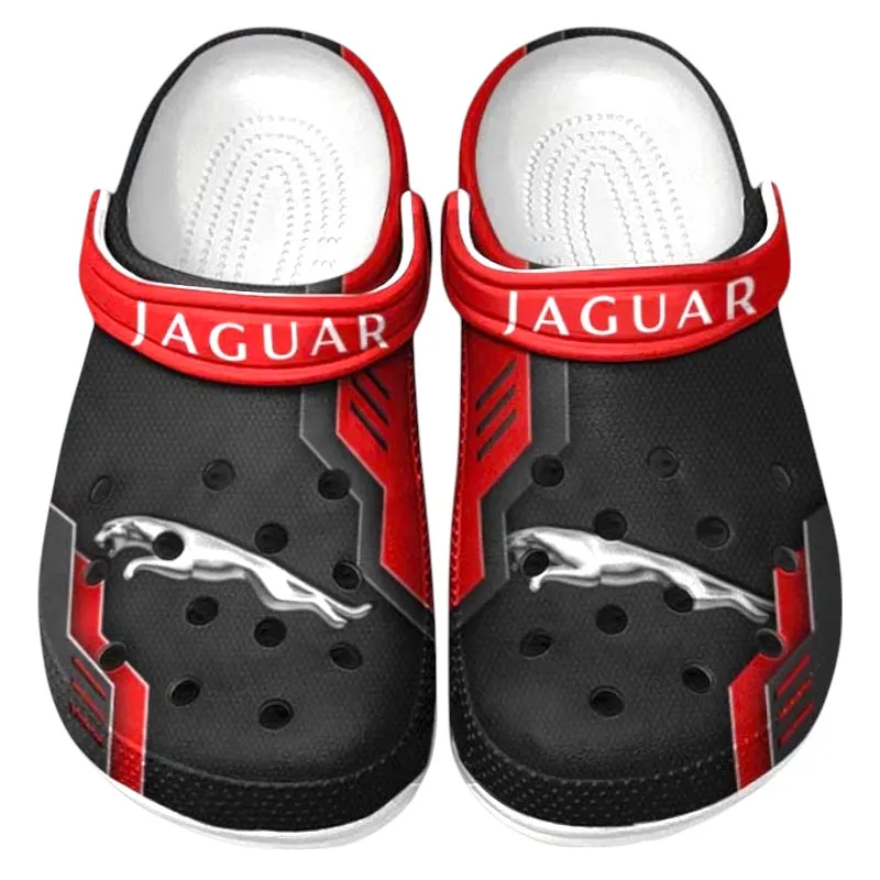 Automotive Theme Luxury Sedan Clog with Full Print Design, Stylish Everyday Comfort for Car Enthusiasts CAR185 - Red