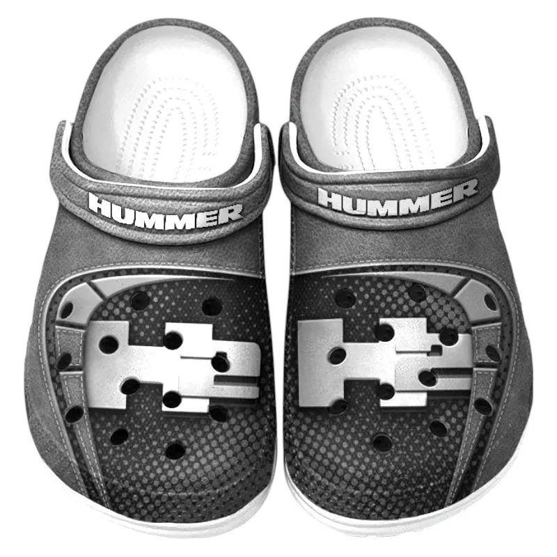 Automotive Theme Luxury SUV Clog with Full Print Design, Stylish Everyday Comfort for Car Enthusiasts CAR177 - Gray