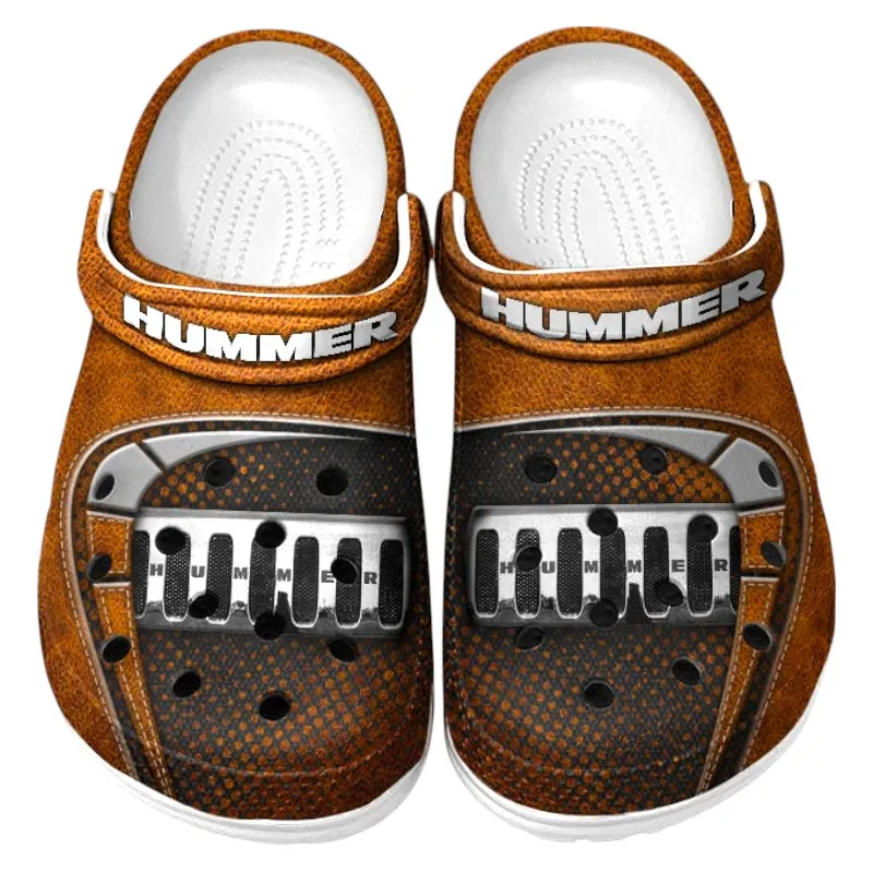Automotive Theme Off-Road SUV Clog with Full Print Design, Stylish Everyday Comfort for Car Enthusiasts CAR177 - Orange