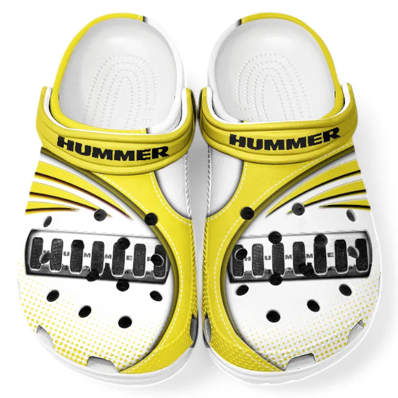 Automotive Theme Off-Road SUV Clog with Full Print Design, Stylish Everyday Comfort for Car Enthusiasts CAR181 - Yellow