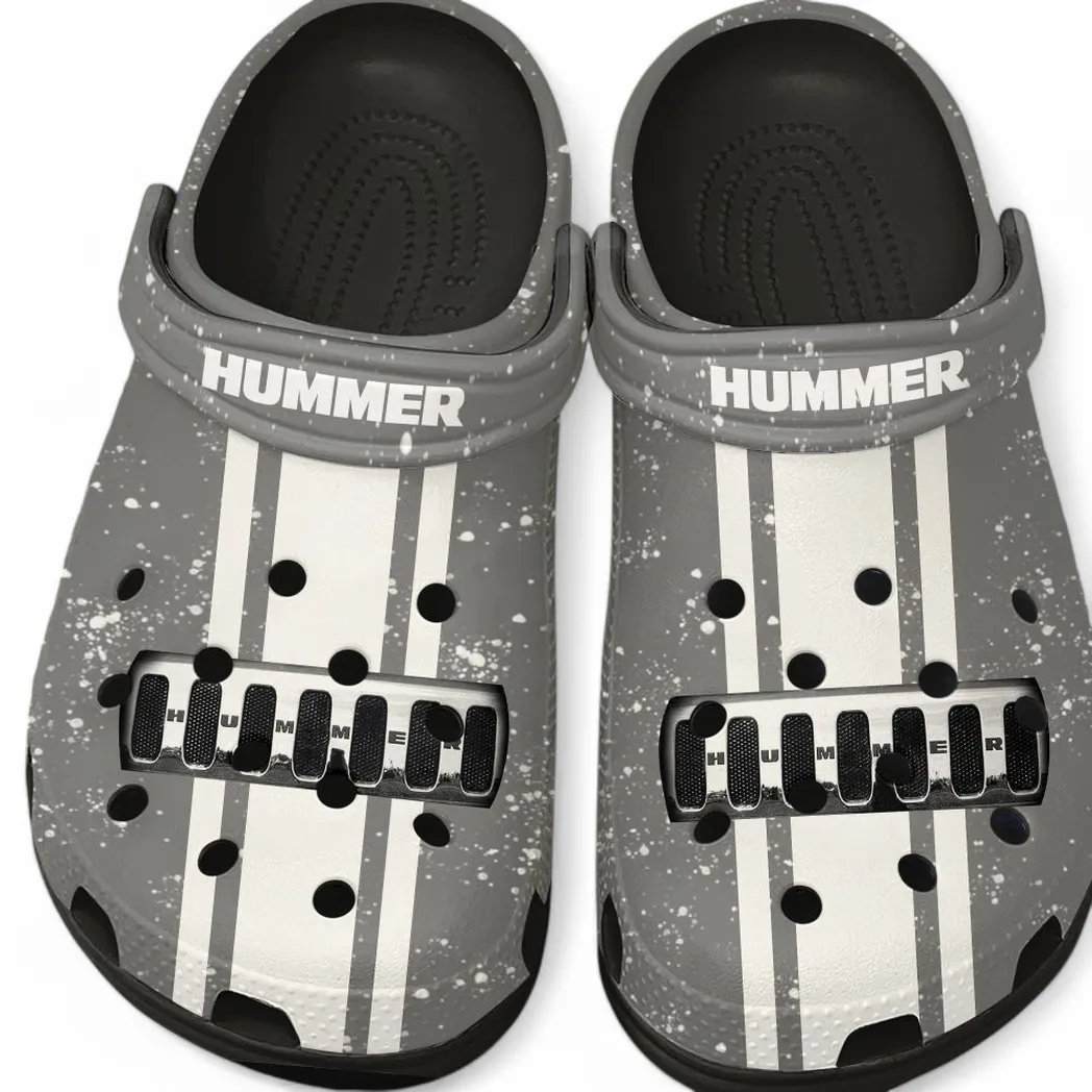 Automotive Theme Off-Road SUV Clog with Full Print Design, Stylish Everyday Comfort for Car Enthusiasts CAR620 - Black