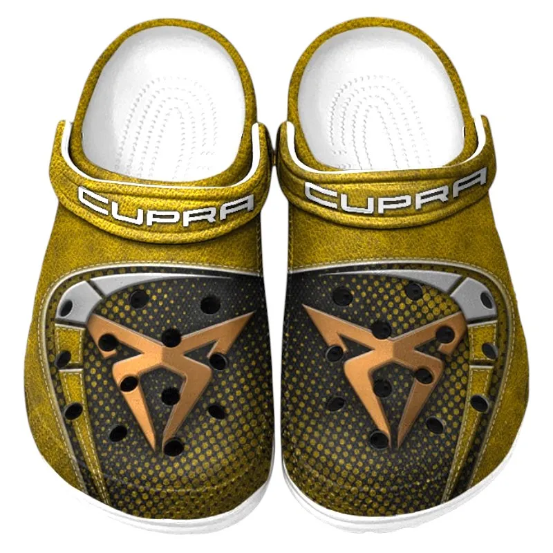 Automotive Theme Performance Hatchback Clog with Full Print Design, Stylish Everyday Comfort for Car Enthusiasts CAR177 - Yellow