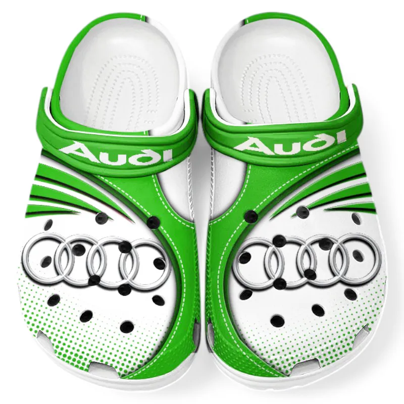 Automotive Theme Performance Sedan Clog with Full Print Design, Stylish Everyday Comfort for Car Enthusiasts CAR181 - Green
