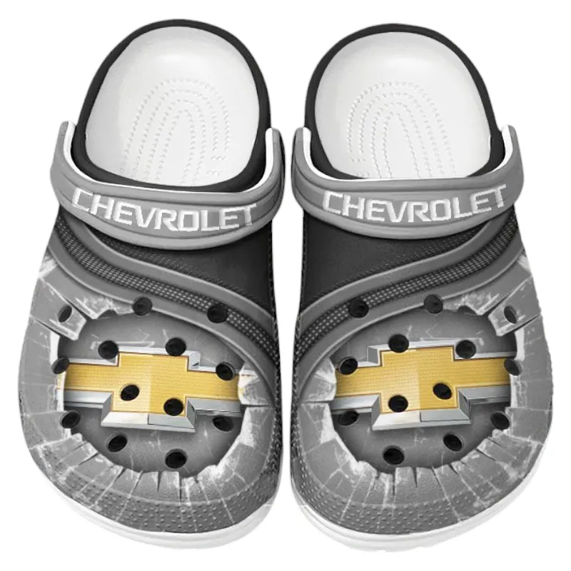Automotive Theme Performance Vehicle Clog with Full Print Design, Stylish Everyday Comfort for Car Enthusiasts CAR188 - Gray