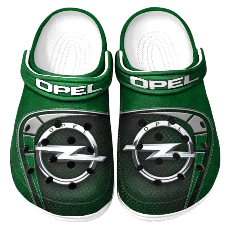 Automotive Theme Practical Hatchback Clog with Full Print Design, Stylish Everyday Comfort for Car Enthusiasts CAR177 - Green
