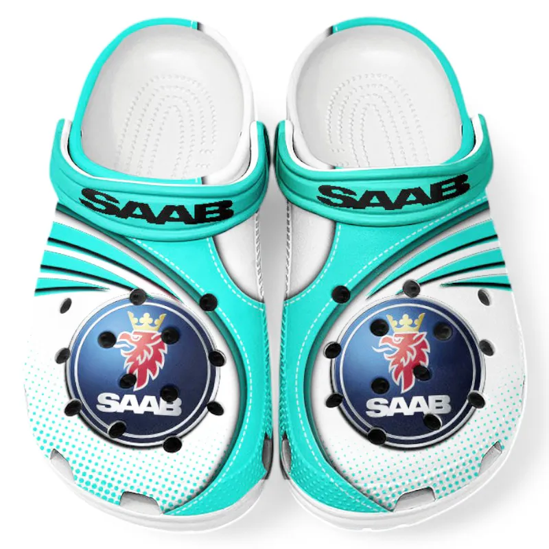 Automotive Theme Practical Sedan Clog with Full Print Design, Stylish Everyday Comfort for Car Enthusiasts CAR181 - Cyan