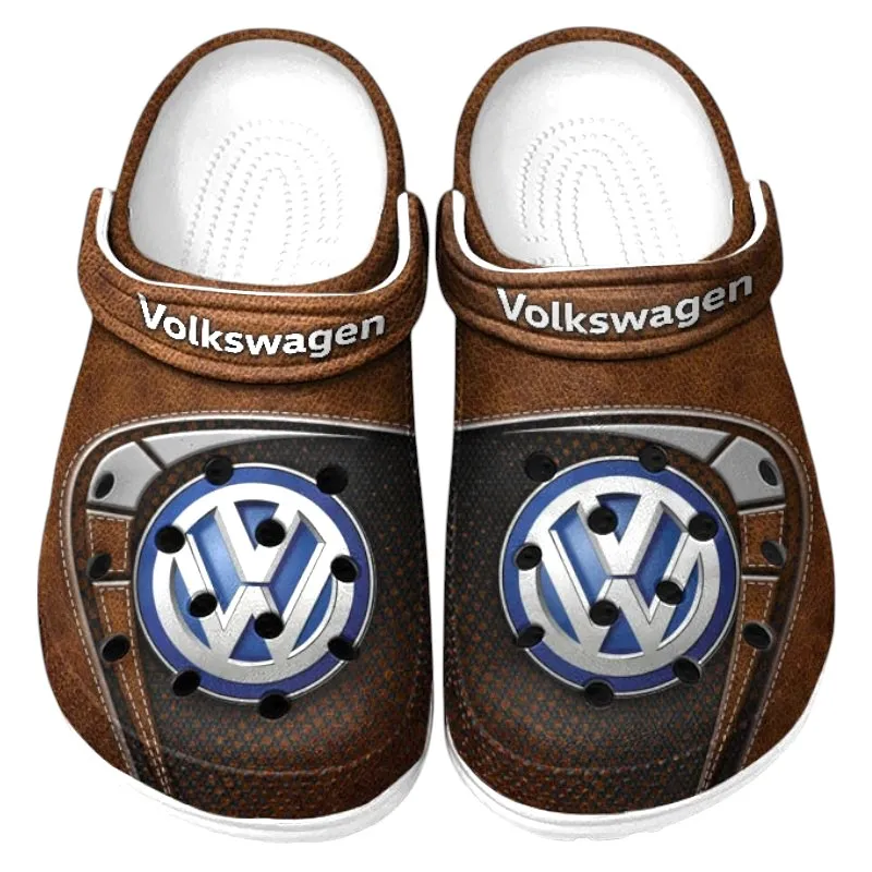 Automotive Theme Reliable Automobile Clog with Full Print Design, Stylish Everyday Comfort for Car Enthusiasts CAR177 - Brown