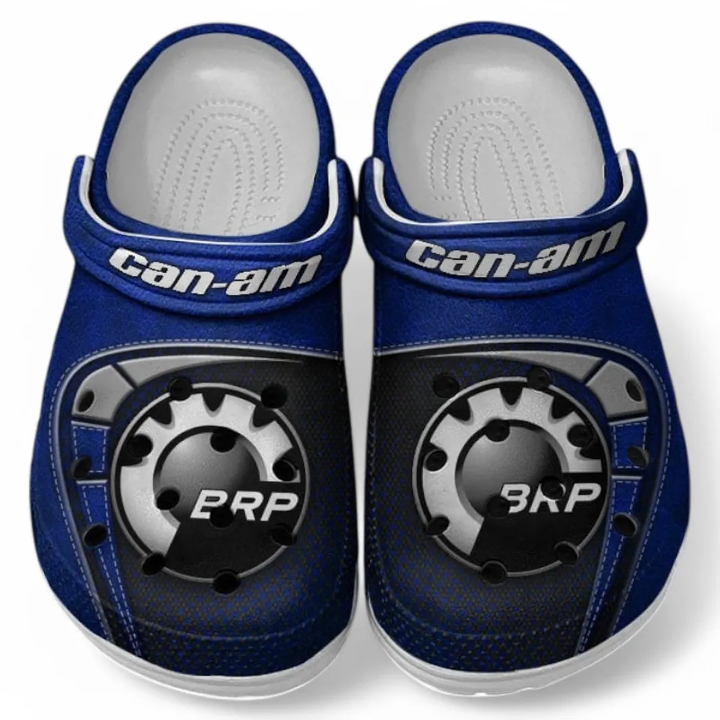 Automotive Theme Rugged Trail Bike Clog with Full Print Design, Stylish Everyday Comfort for Car Enthusiasts CAR183 - Blue