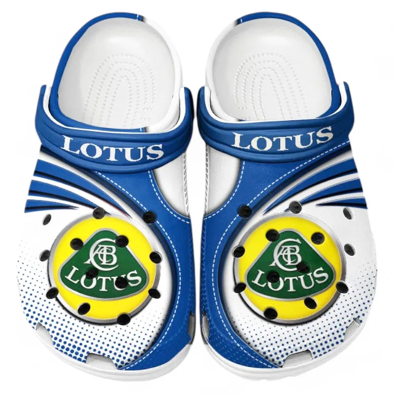 Automotive Theme Sports Car Clog with Full Print Design, Stylish Everyday Comfort for Car Enthusiasts CAR181 - Blue