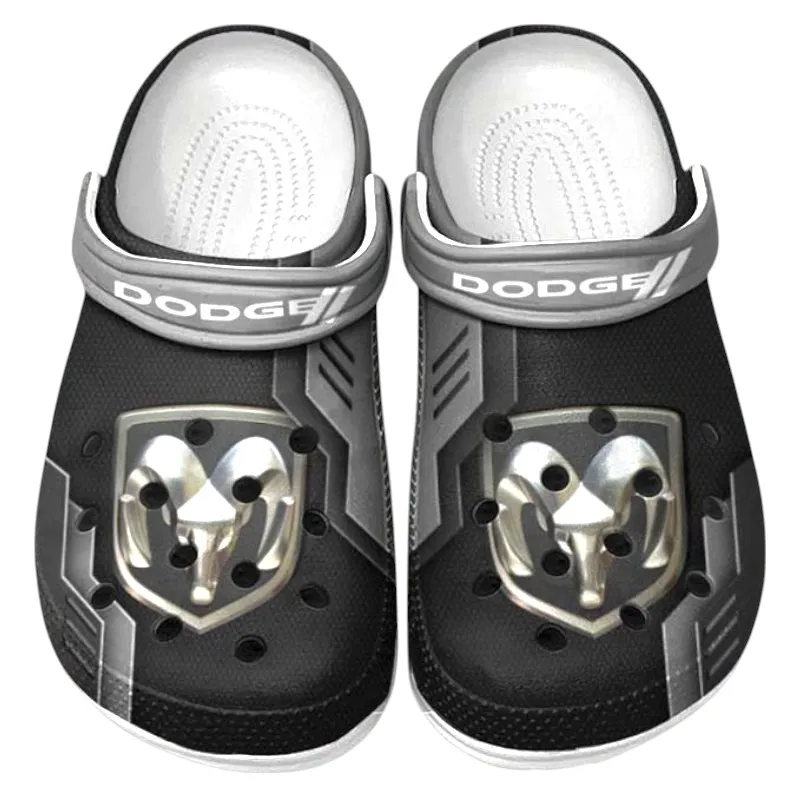 Automotive Theme Street Performance Car Clog with Full Print Design, Stylish Everyday Comfort for Car Enthusiasts CAR185 - Gray