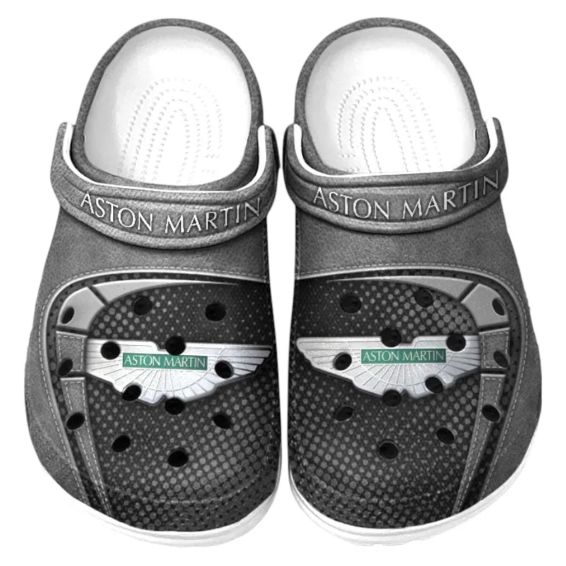 Automotive Theme Stylish GT Car Clog with Full Print Design, Stylish Everyday Comfort for Car Enthusiasts CAR177 - Gray