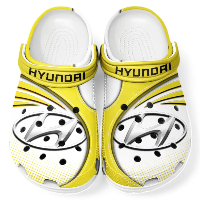 Automotive Theme SUV Clog with Full Print Design, Stylish Everyday Comfort for Car Enthusiasts CAR181 - Yellow