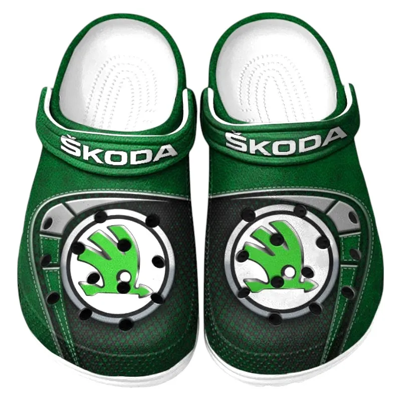 Automotive Theme Track-Ready Coupe Clog with Full Print Design, Stylish Everyday Comfort for Car Enthusiasts CAR177 - Green