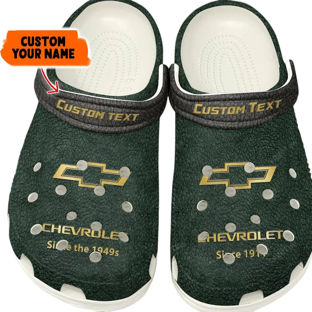 Automotive Theme Urban Commuter Car Clog with Full Print Design, Stylish Everyday Comfort for Car Enthusiasts CAR141 - Green