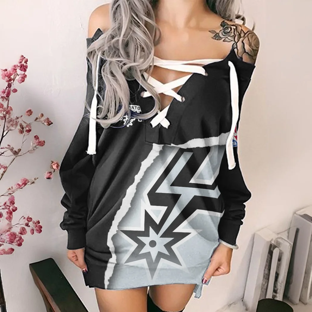 Basketball Energy Family Lace-Up Sweatshirt For Women, All-Season Pullover Hoodie HVN1273