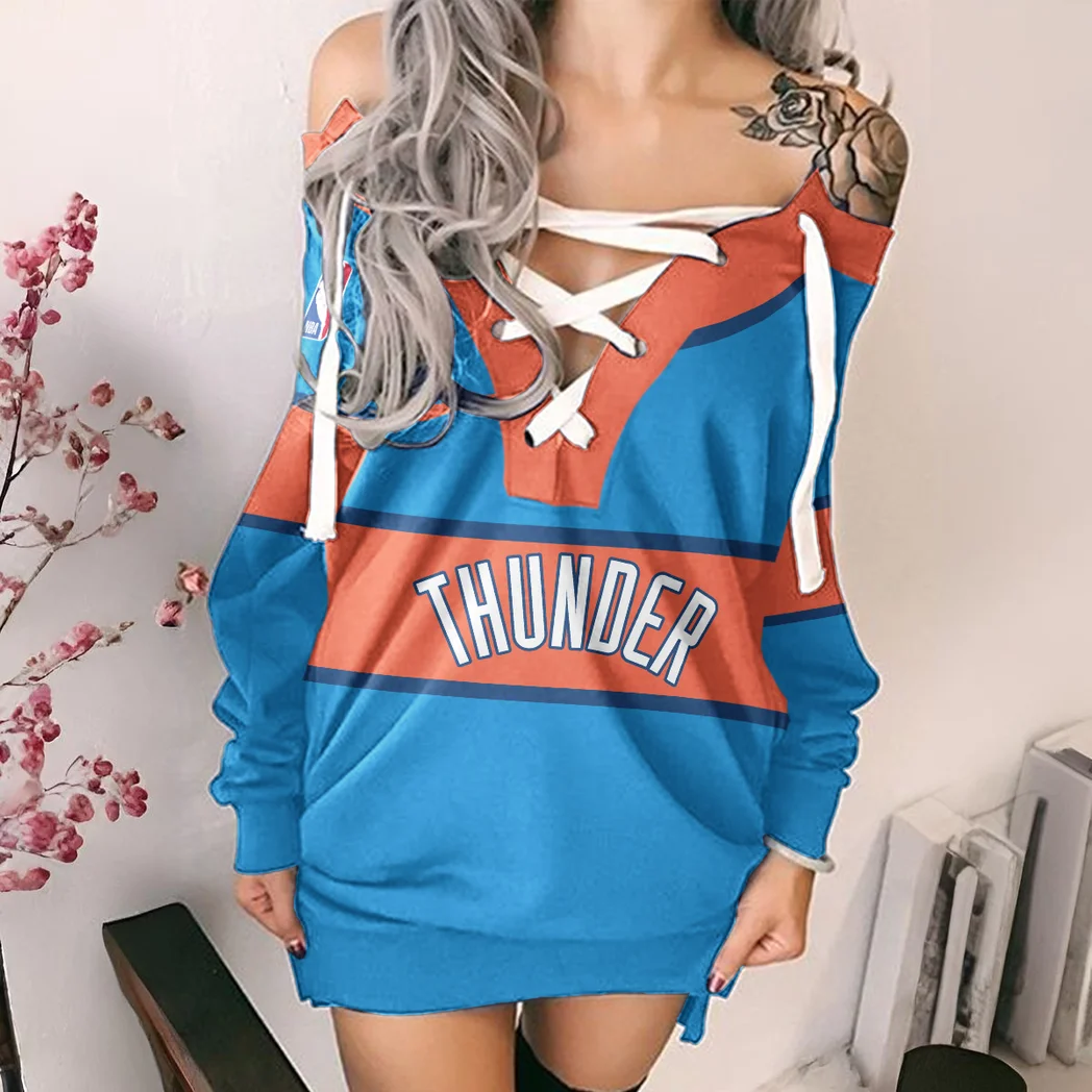 Basketball Energy Family Lace-Up Sweatshirt For Women, Sport-Inspired Lace-Up Pullover HVN1275