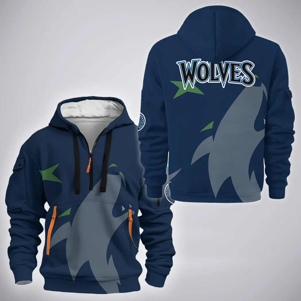 Basketball Energy Nation Hoodie Half Zip 3D, All-Season Fan Half-Zip Hoodie HVN1278