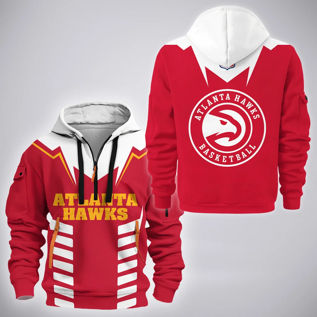 Basketball Fans Hoodie Half Zip 3D, Supporter Spirit Hoodie HVN1272
