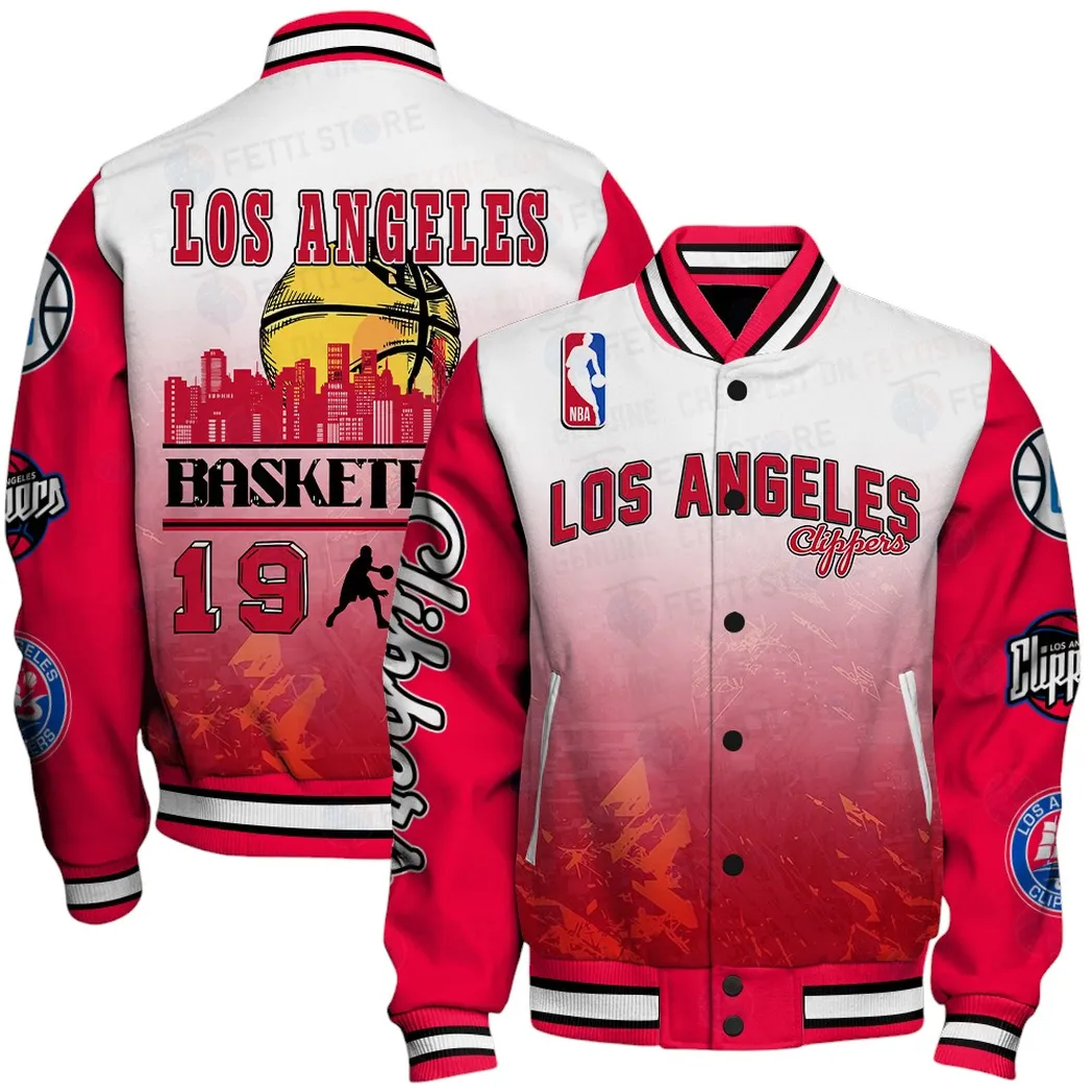 Basketball Lifestyle Family Baseball Jacket, Premium Sport Fan Outerwear NBA741