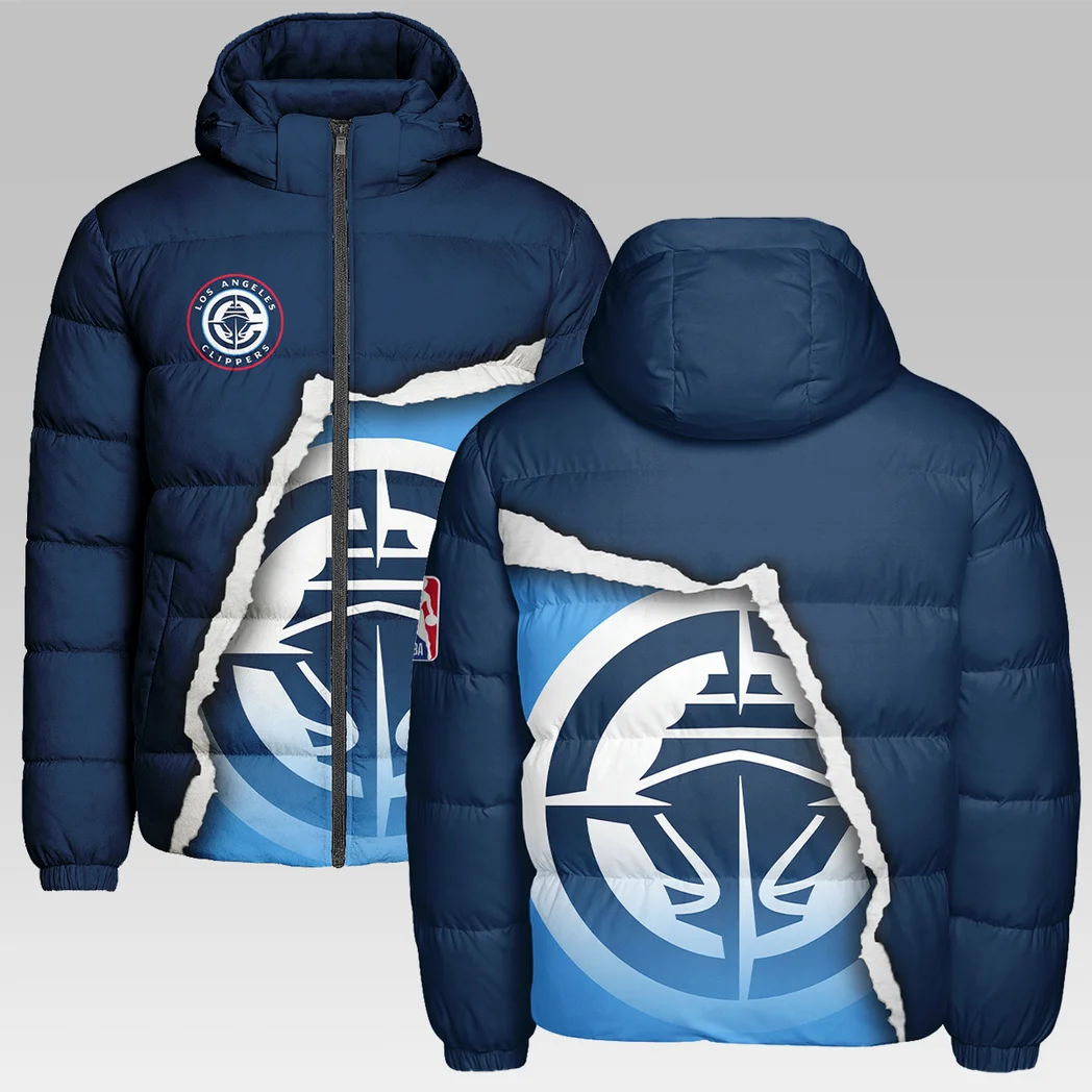Basketball Lifestyle Family Hooded Cotton Jacket, Casual Everyday Fan Puffer HVN1273