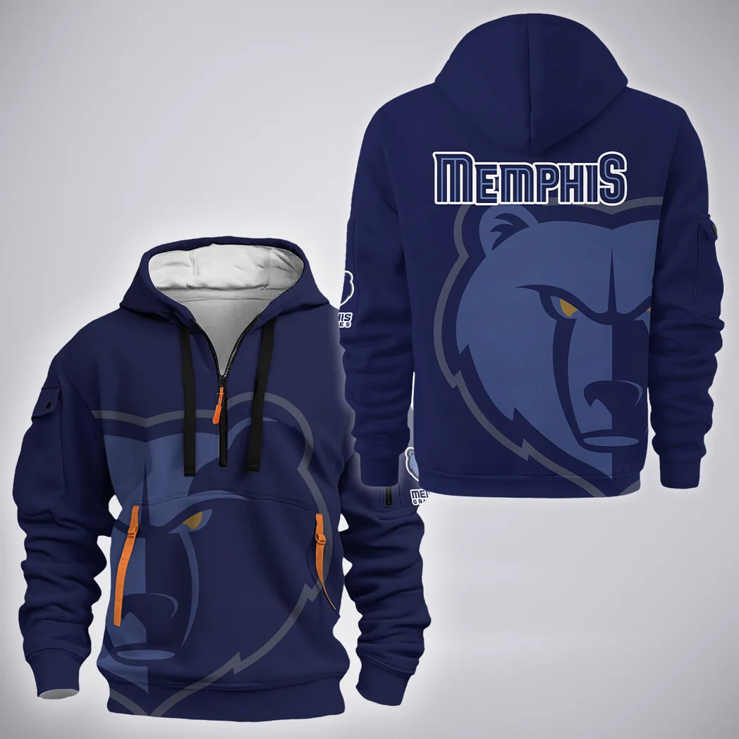 Basketball Lifestyle Family Hoodie Half Zip 3D, Casual Sport Half-Zip Hoodie HVN1278