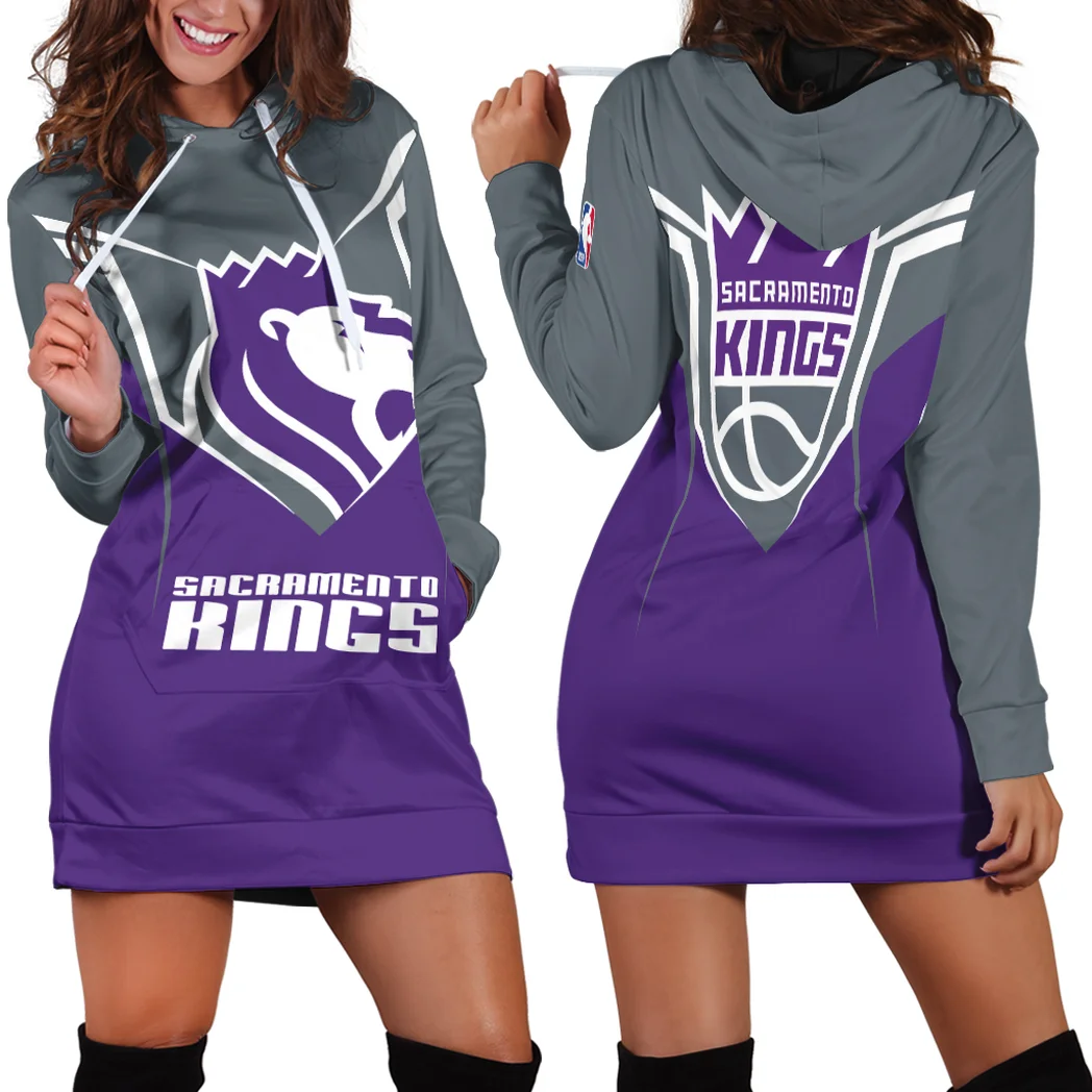 Basketball Lifestyle Fans Hoodie Dress For Women, Athletic Women's Hoodie Dress HVN1279