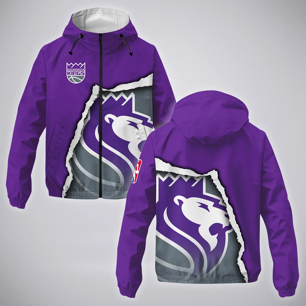 Basketball Lifestyle Fans Windbreaker Jacket, Game Day Waterproof Jacket HVN1273