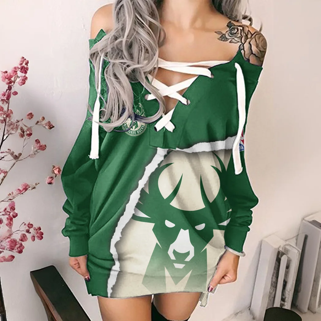 Basketball Nation Pride Lace-Up Sweatshirt For Women, Relaxed Lace-Up Sport Top HVN1273