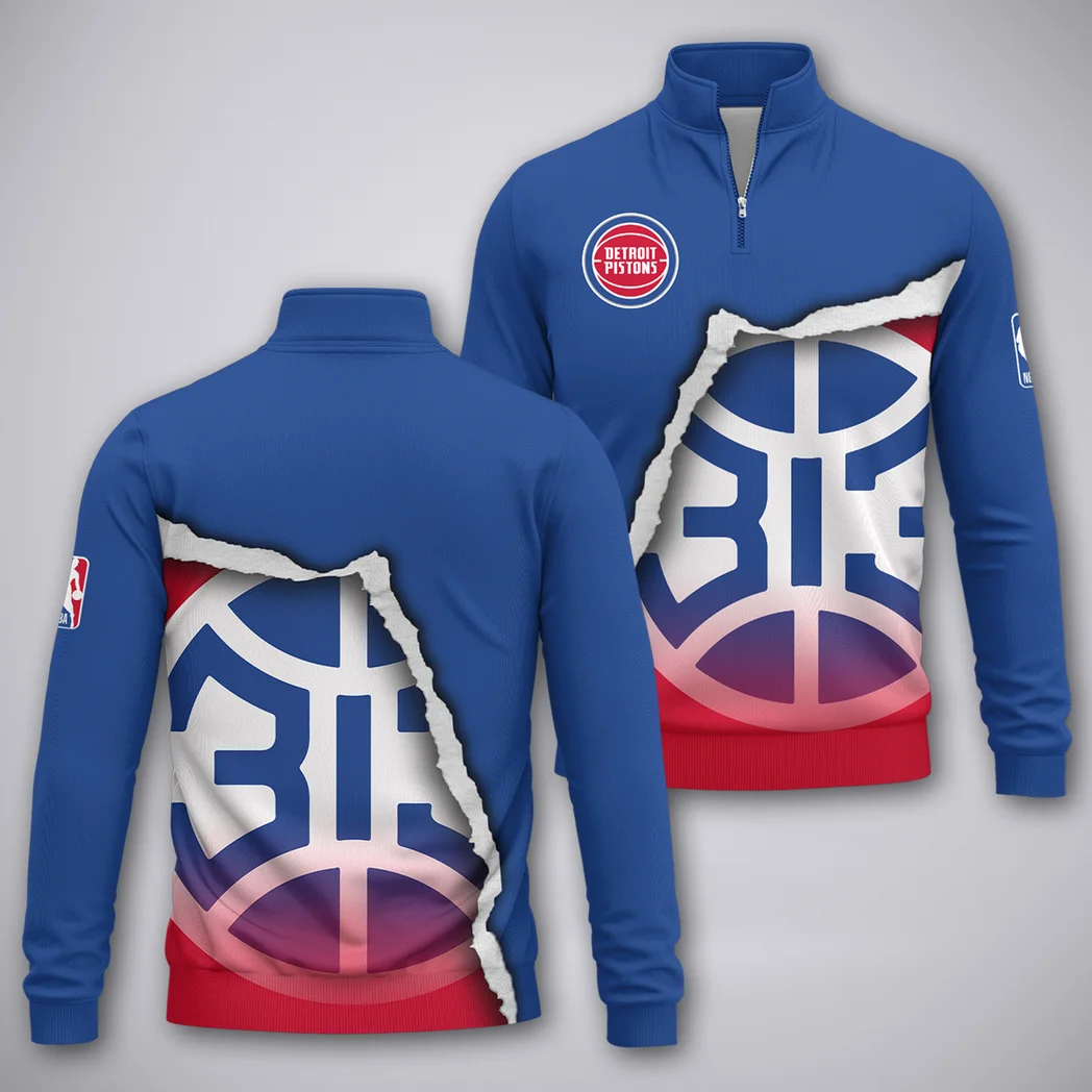 Basketball Spirit Crew Quarter-Zip Sweatshirt, Streetwear Quarter-Zip for Fans HVN1273