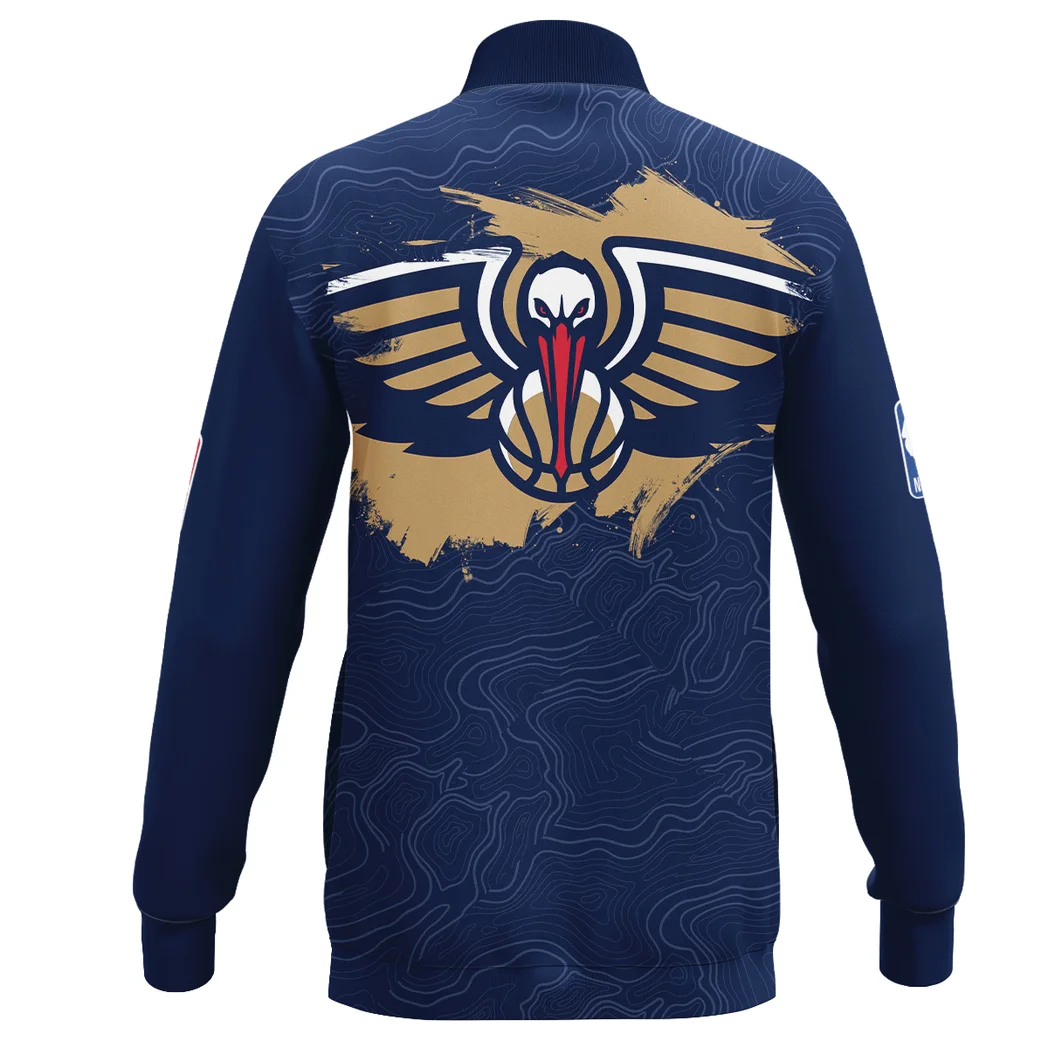 Basketball Support Family Stand Collar Jacket, Performance Wear for Sport Fans HVN1276 - Image 3