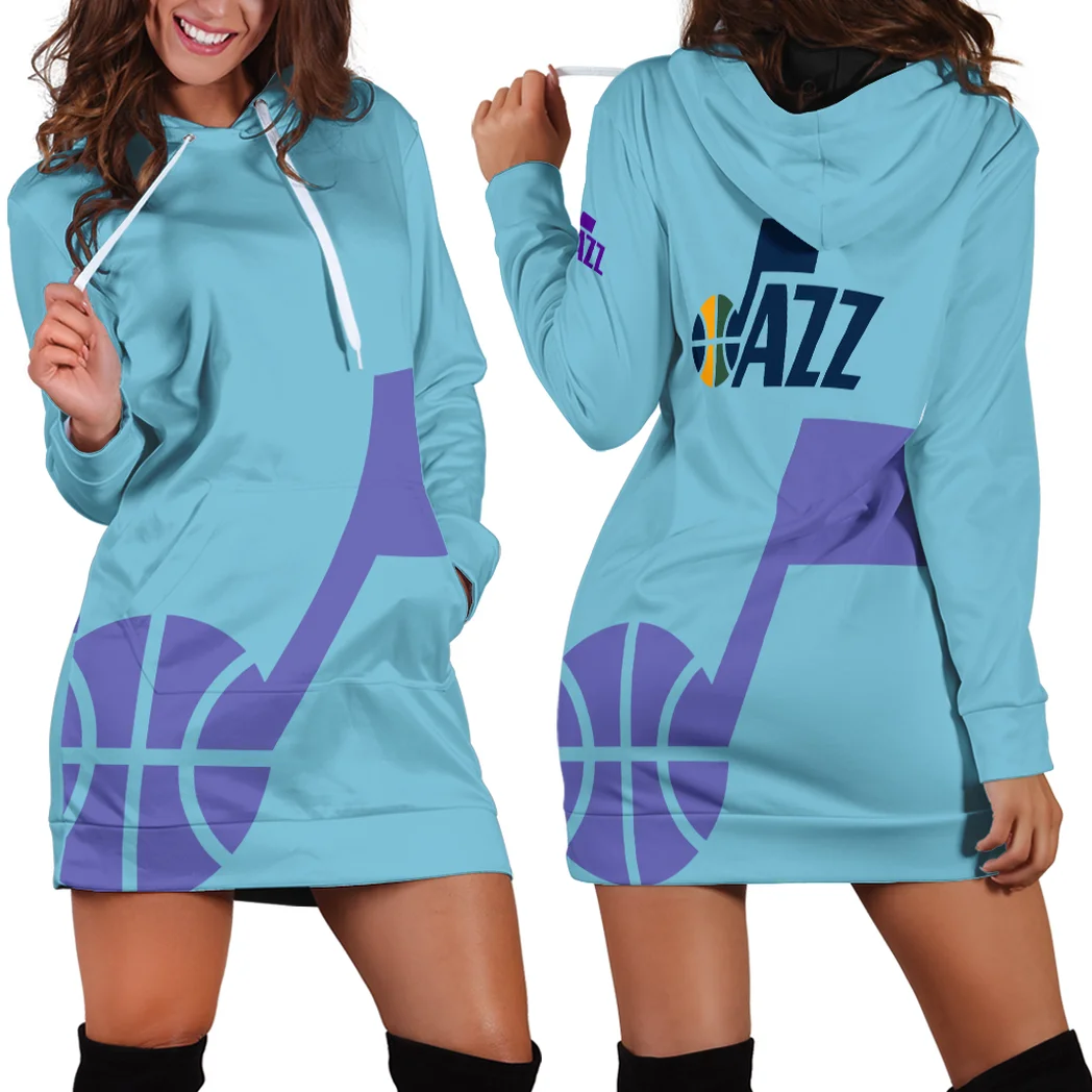 Basketball Support Squad Hoodie Dress For Women, Lifestyle Women's Hoodie Dress HVN1278
