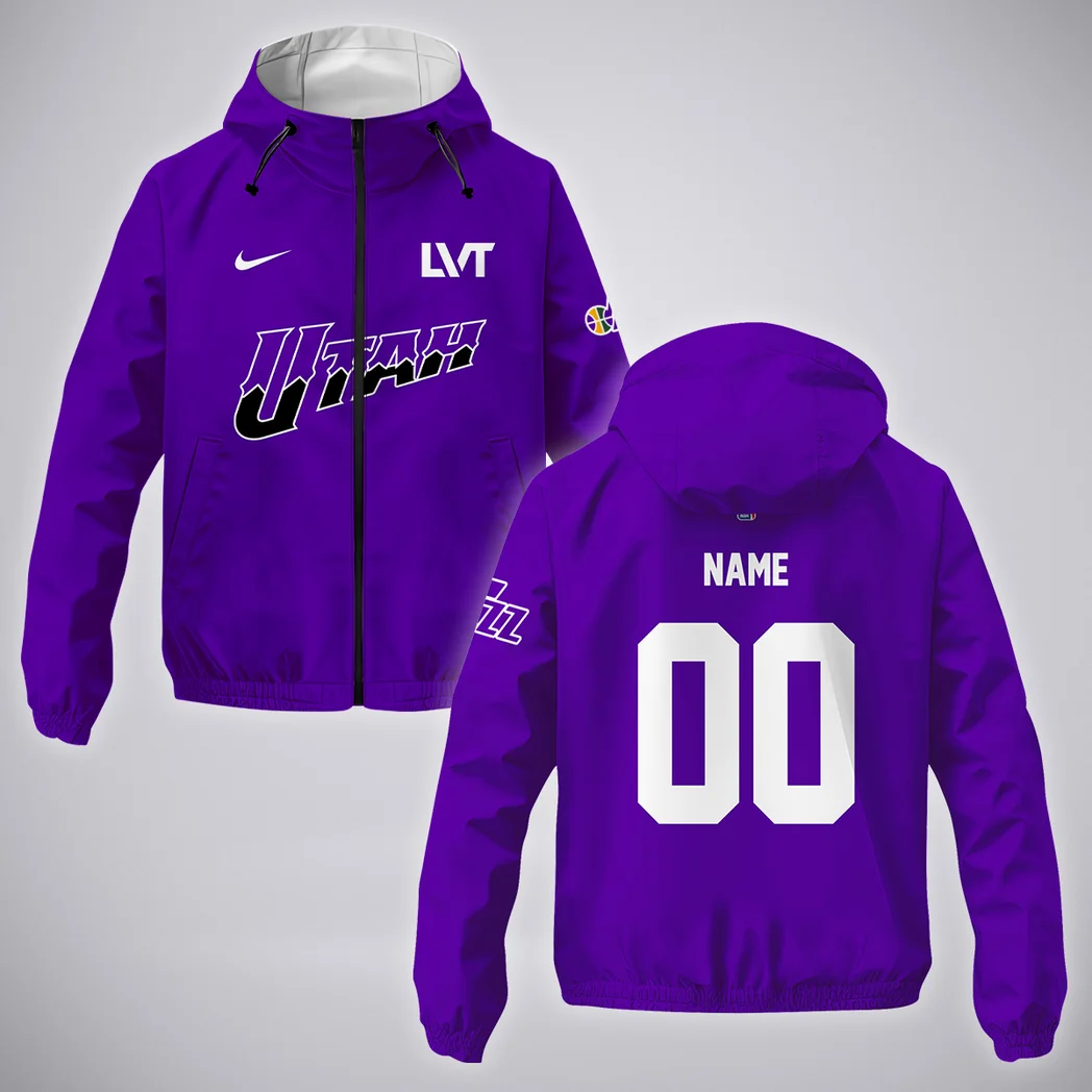 Basketball Support Squad Windbreaker Jacket, Street Style Waterproof HVN1280