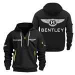 Exotic Car Hoodie Half Zipper, Exclusive Logo Hoodie For Exotic Car Enthusiasts CAR200 - Black