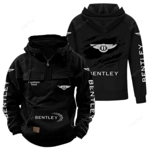 Supercar Ride Tactical Quarter Zip Hoodie, Exclusive Logo Hoodie For Car Enthusiasts CAR122 - Black