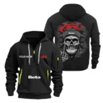 Hoodie Half Zipper Exclusive Logo Gift For Outdoor Explorer Bike Enthusiasts CAR166 - Black