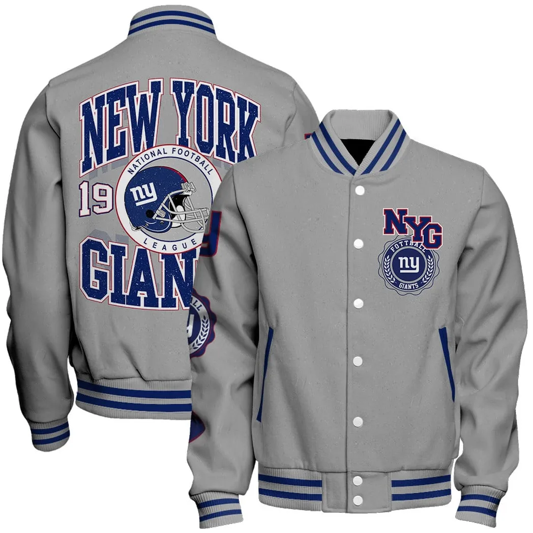 Big Apple Squad Baseball Jacket, Game-Day Varsity Outerwear NFL550