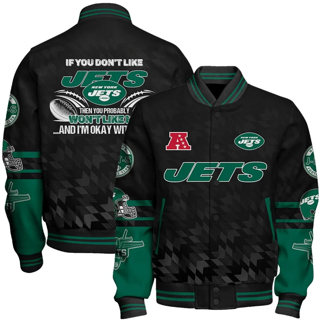 Big Apple Squad Baseball Jacket, Loyal Supporter Varsity Gear NFL550